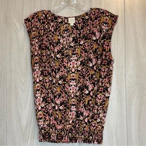 {Roan + Ryan} Sleeveless Floral Blouse